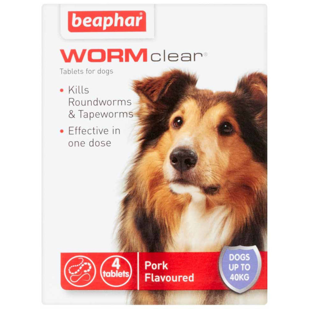 Beaphar WORMclear Over 20kg Dog 4 Tabs Image