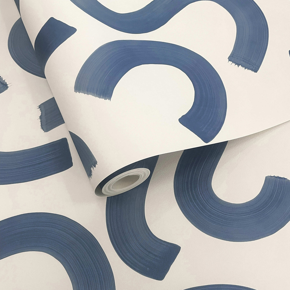 Holden Decor Curly Confetti Navy Wallpaper Image 2