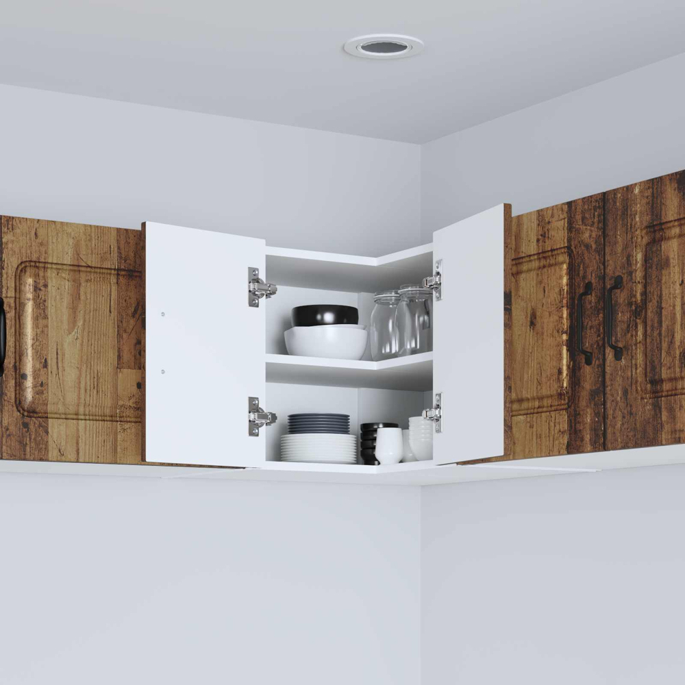 vidaXL Kalmar 2 Door Old Wood Wall Kitchen Cabinet Image 9
