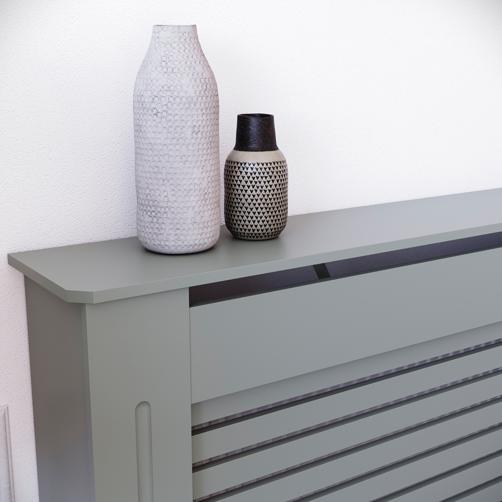 Vida Designs Milton Olive Grey Radiator Cover XL Image 5