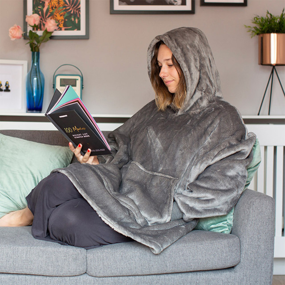 #winning Grey Huggie Blanket Image 2