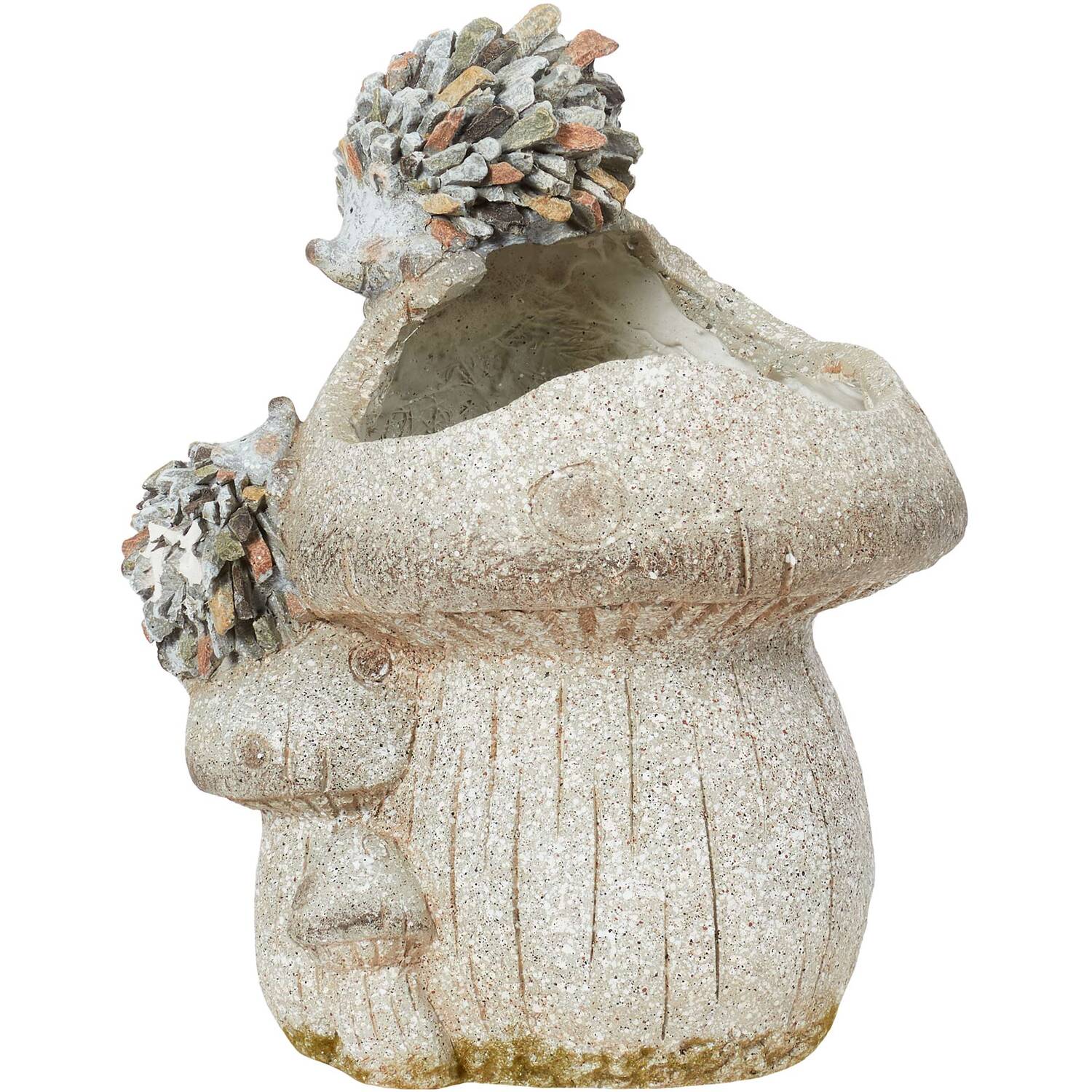 Mushroom & Hedgehog Planter - Natural Image 1