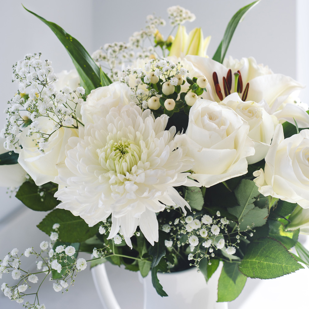 Delicate Whisper White Flower Bouquet Image 3