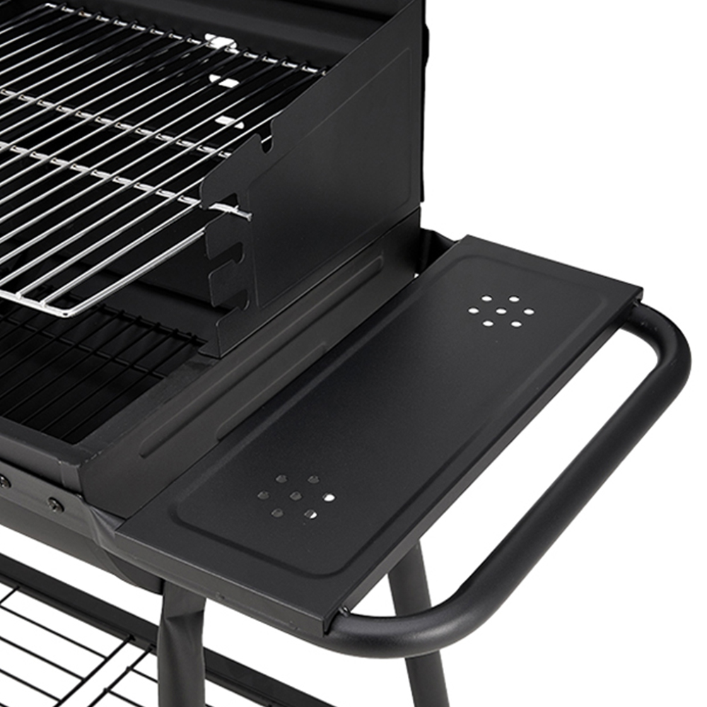 Living and Home Outdoor Garden Charcoal BBQ Grill with Adjustable Tray Image 6