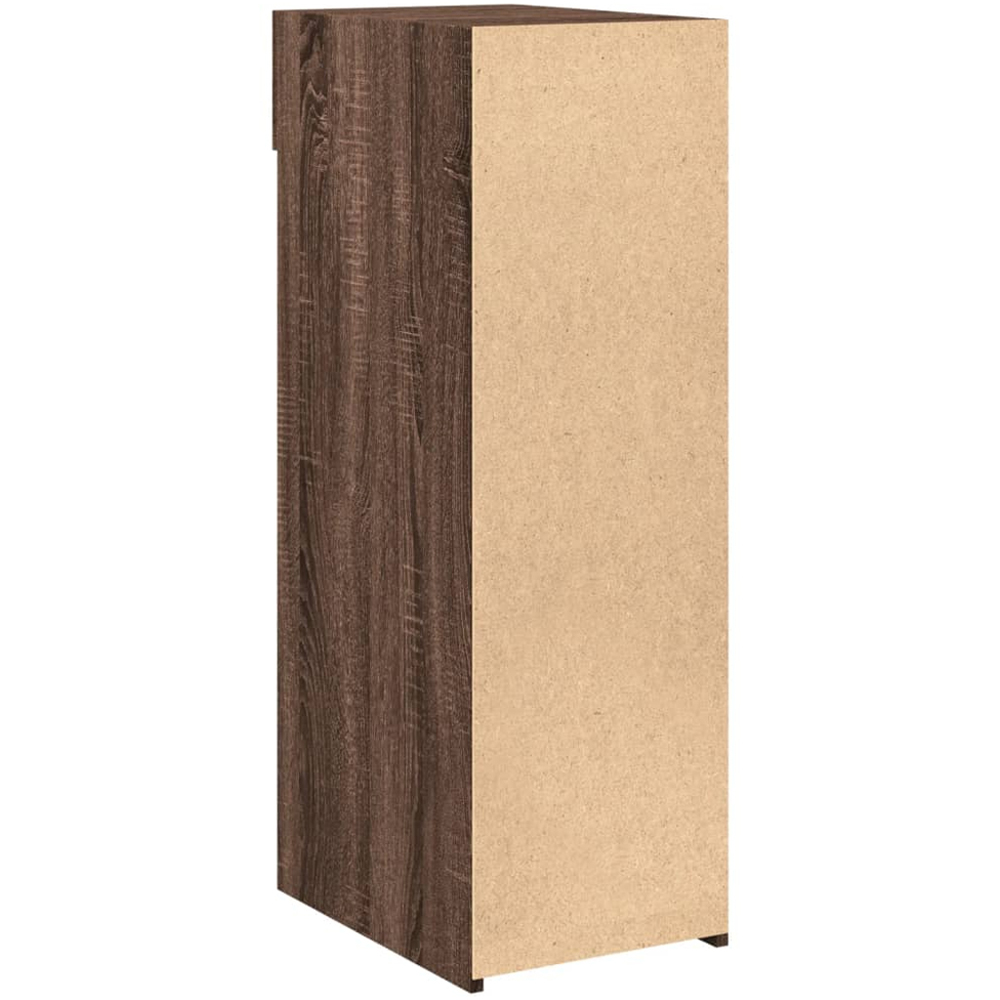 vidaXL Single Drawer 3 Shelf Brown Oak Sideboard Image 6