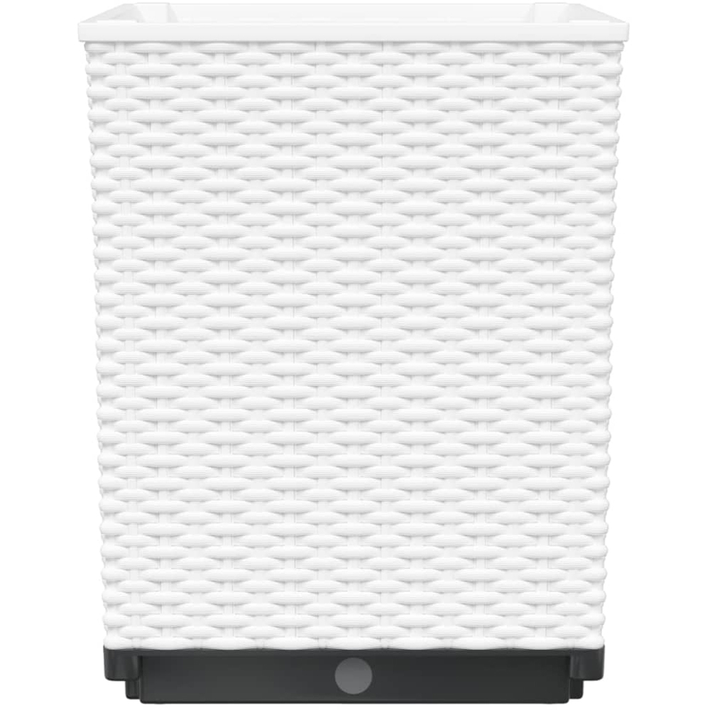 vidaXL White Polypropylene Garden Planter 37 x 30 x 30cm 4 Pack Image 4