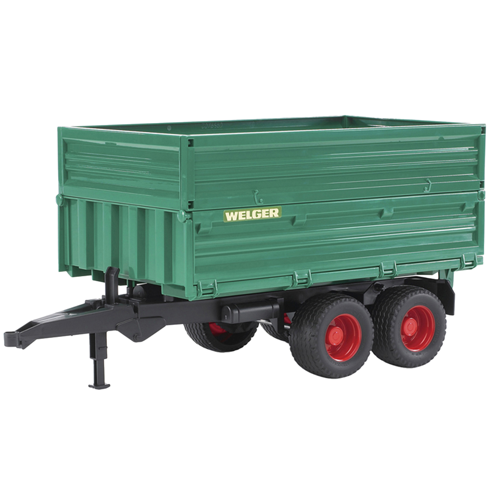 Bruder Kids Tipping Trailer Playset Model with Removable Top Image 1