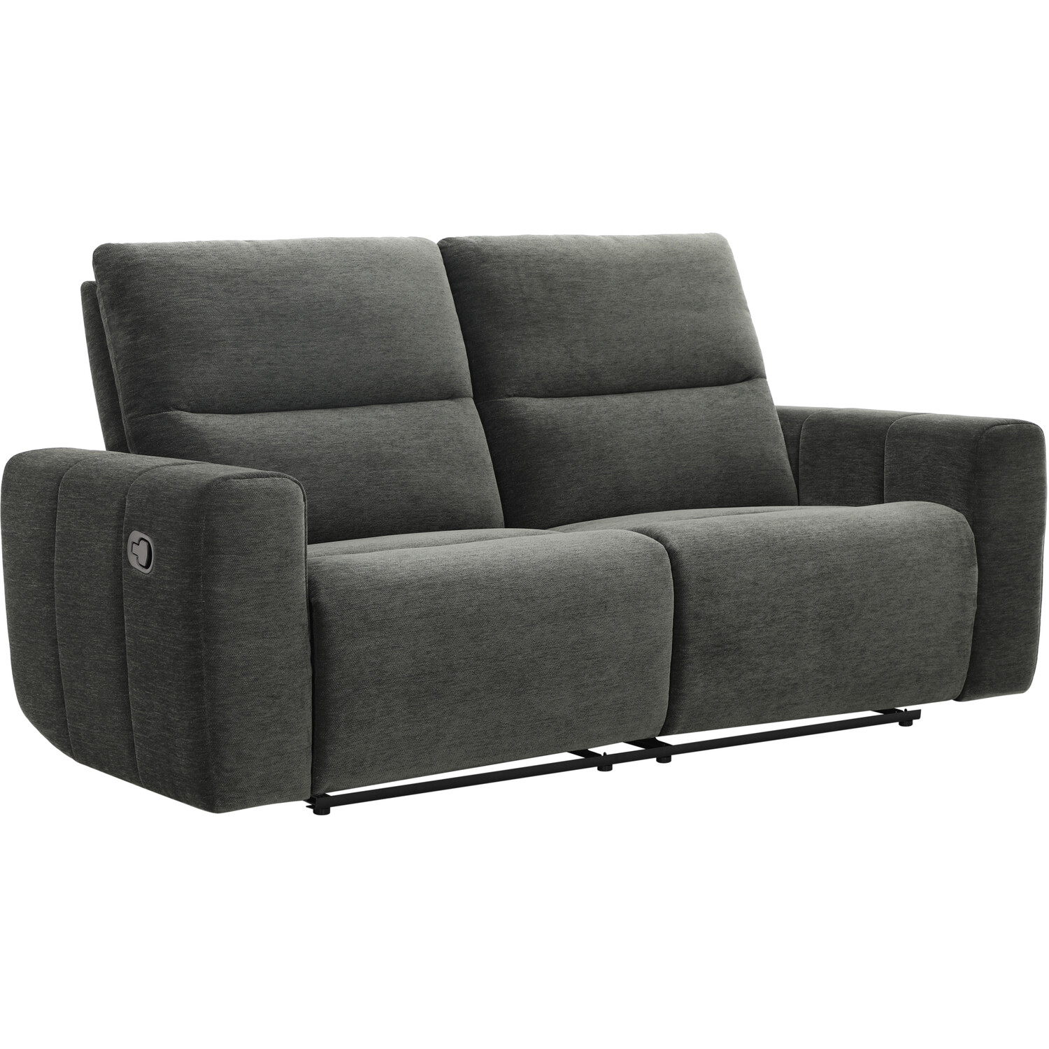 Holborton Manual Recliner Sofa Dark Olive 3 Seater Image 2