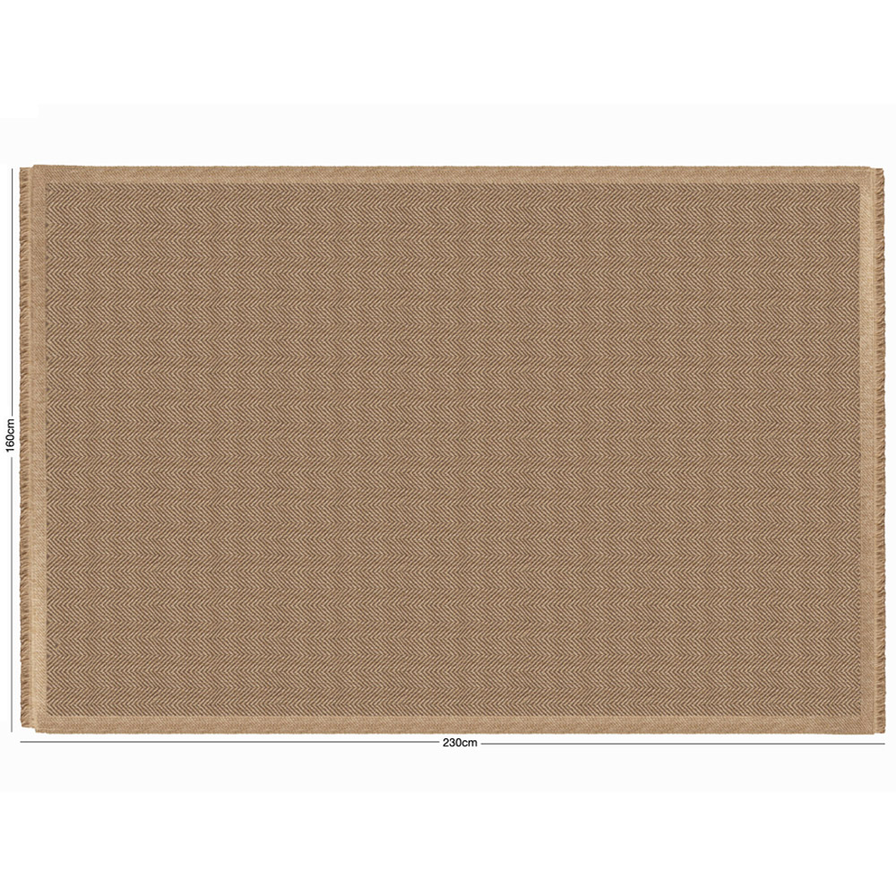 Eselle Jute Effect Herringbone Rug 160 x 230cm Image 7