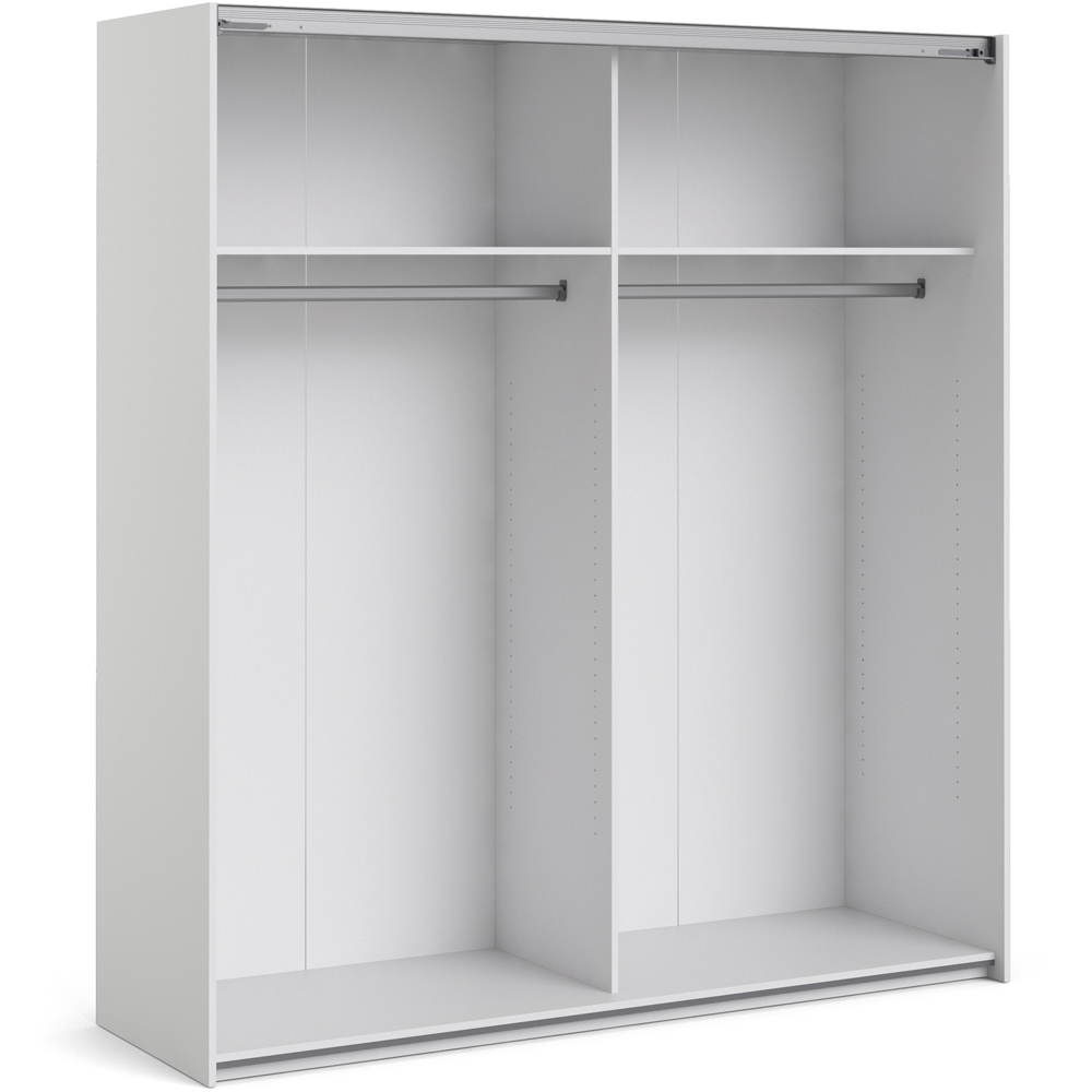 Florence Verona 2 Door White and Oak Sliding Wardrobe Image 5