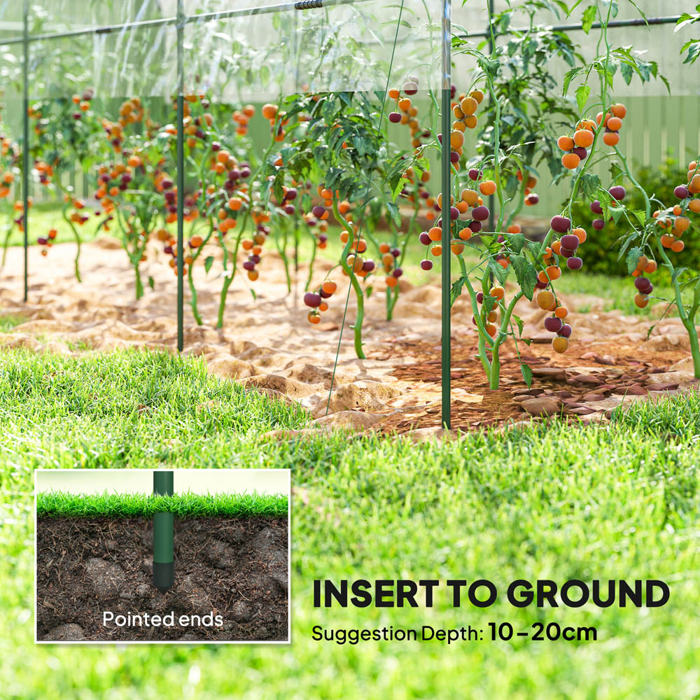 Outsunny Clear Plastic 4 x 13ft Polytunnel Greenhouse Image 5
