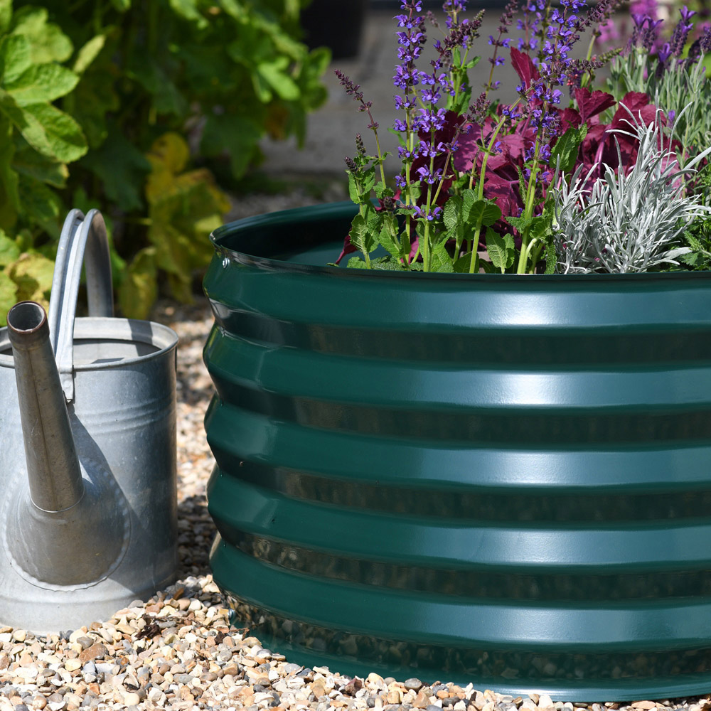 Garden Gear Hunter Green Metal Raised Modular Planter 2 Pack Image 6