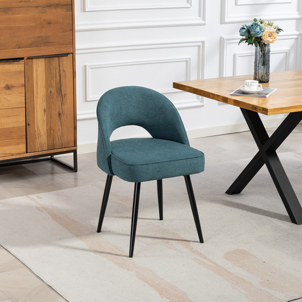 Artemis Home Ashley Set of 2 Teal Dining Chairs Image 7