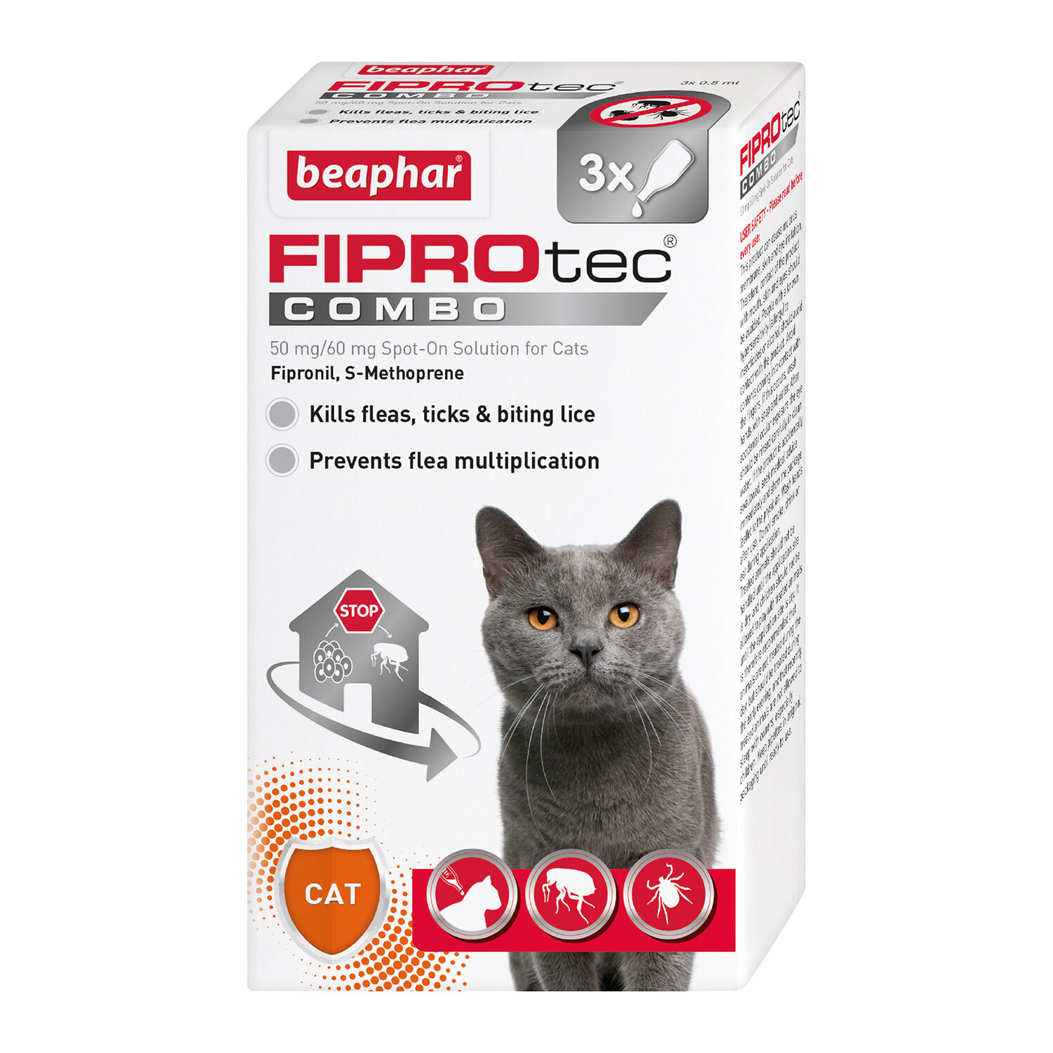 Beaphar FIPROtec Combo Spot On Solution for Cats Image