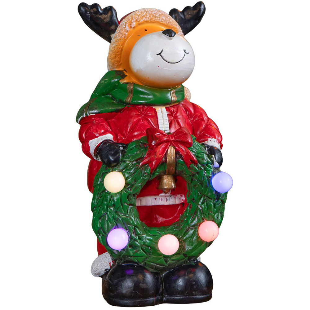 Samuel Alexander LED Light Up Rudy Rudolph Hand Painted Christmas Decoration 25cm Image