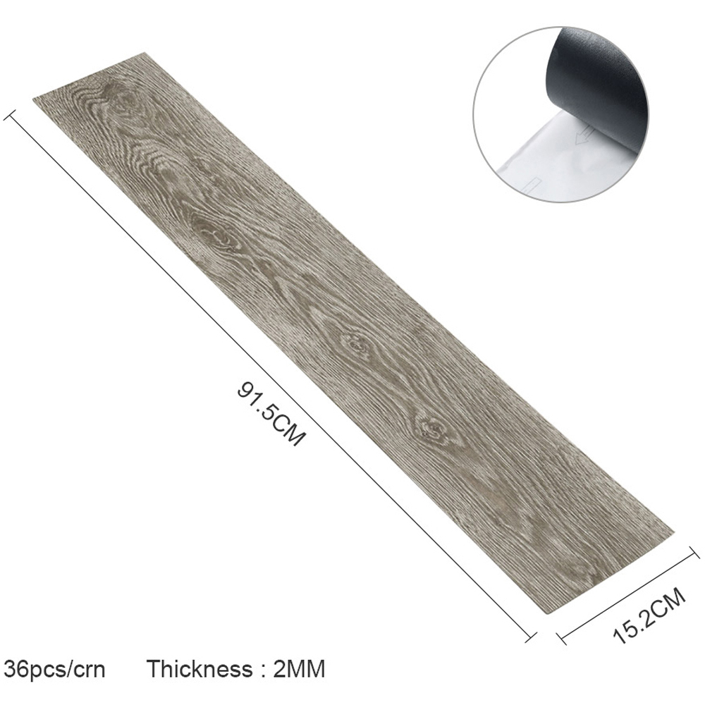 Living and Home PVC Wood Effect Plank Flooring 36 Pack Image 9