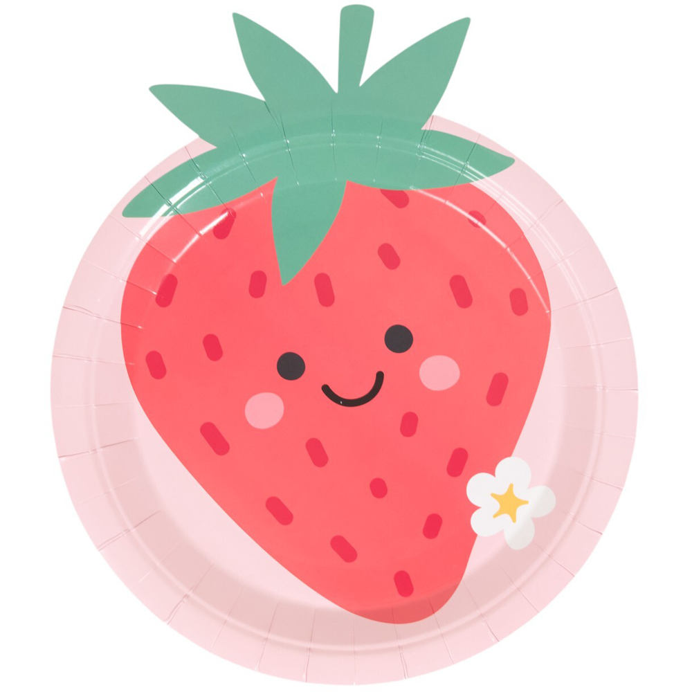 Pack of 10 Cute Fruit Plates Image 2