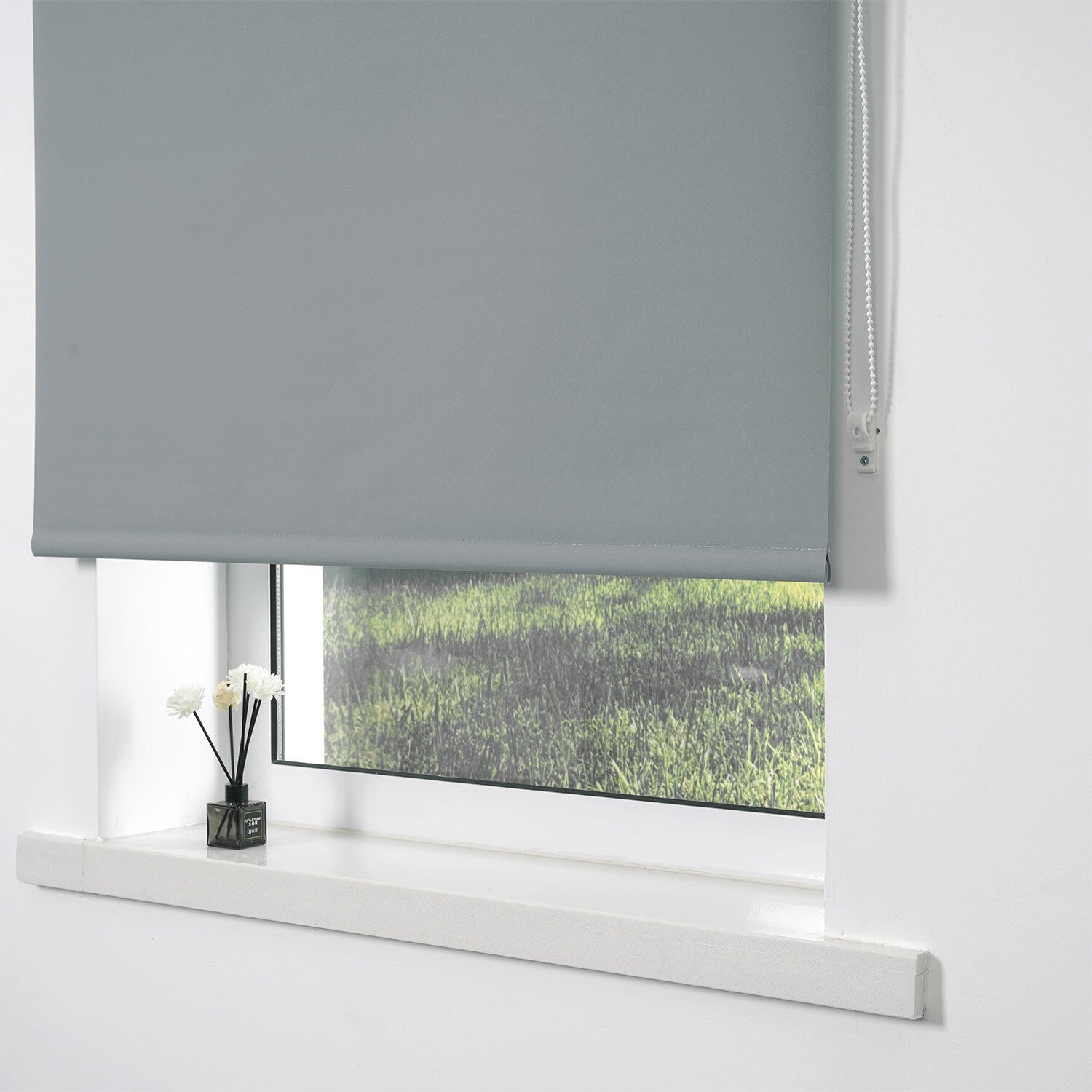 Plain Blackout Blinds - Chelsea Grey / 60cm Image 3