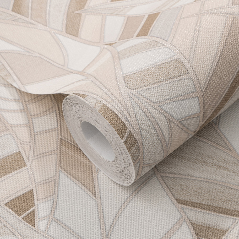 Elle Decoration Serenade Natural Embossed Vinyl Wallpaper by Erismann Image 3