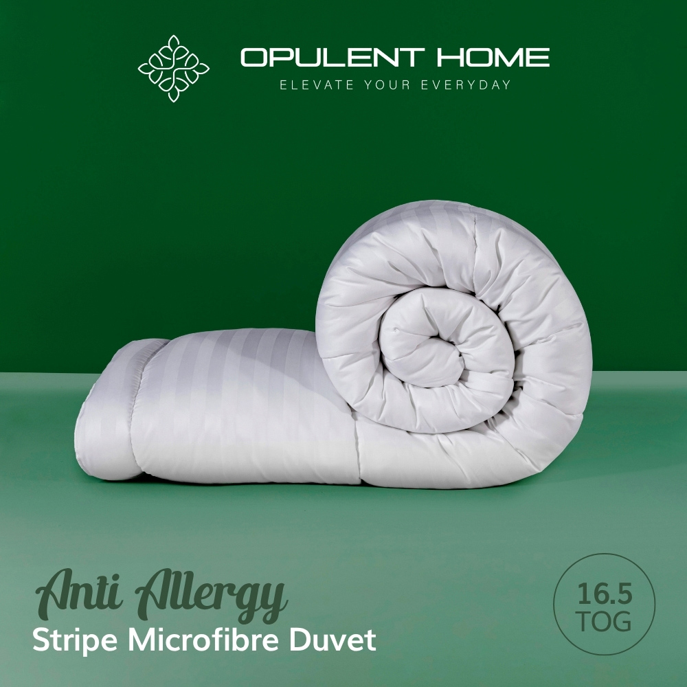 Opulent Home Super King Size White Anti-Allergy Extra Warm Winter Hollowfibre Duvet 16.5 Tog Image 2