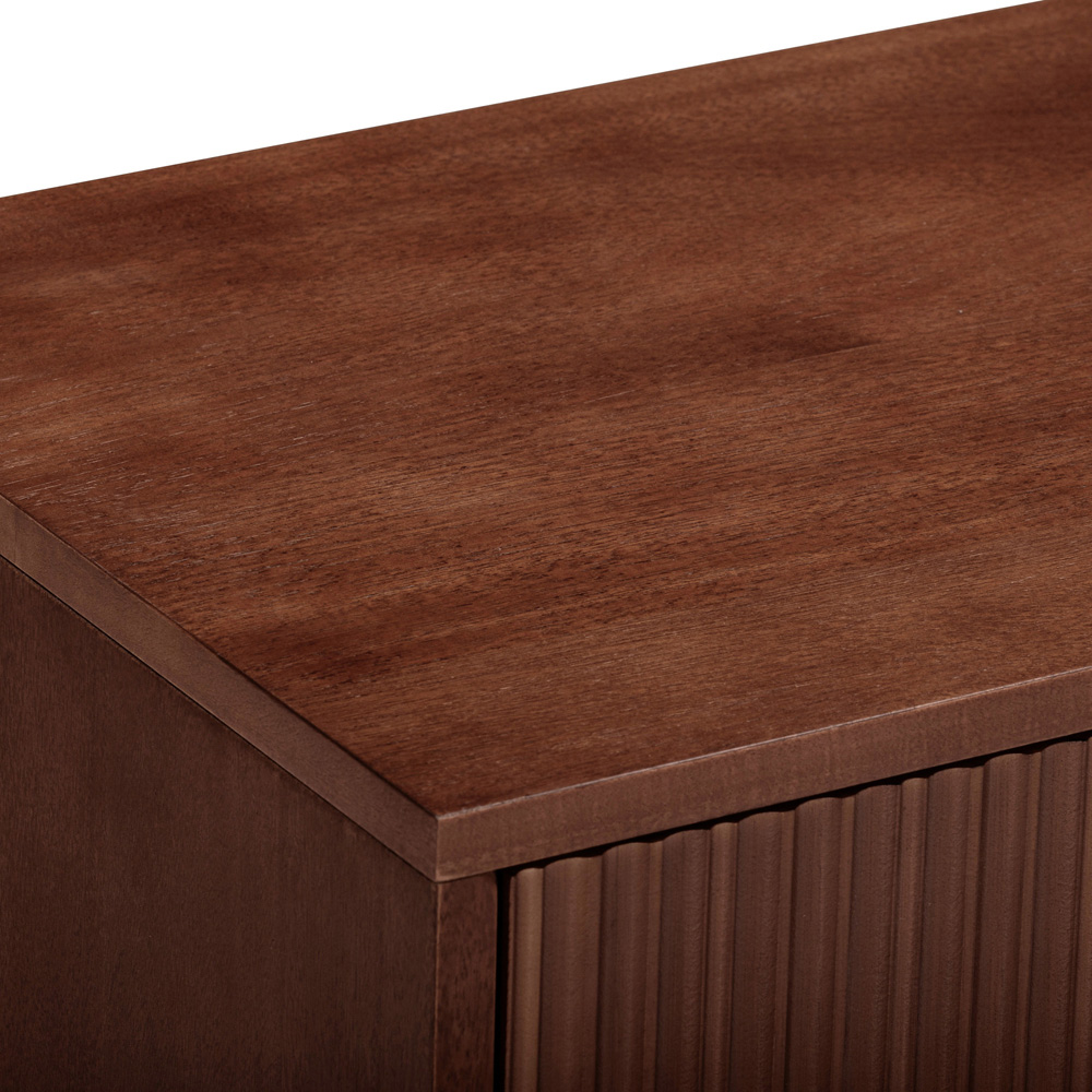 Teamson Home Tremolo Single Drawer Single Shelf Walnut Nightstand Image 5