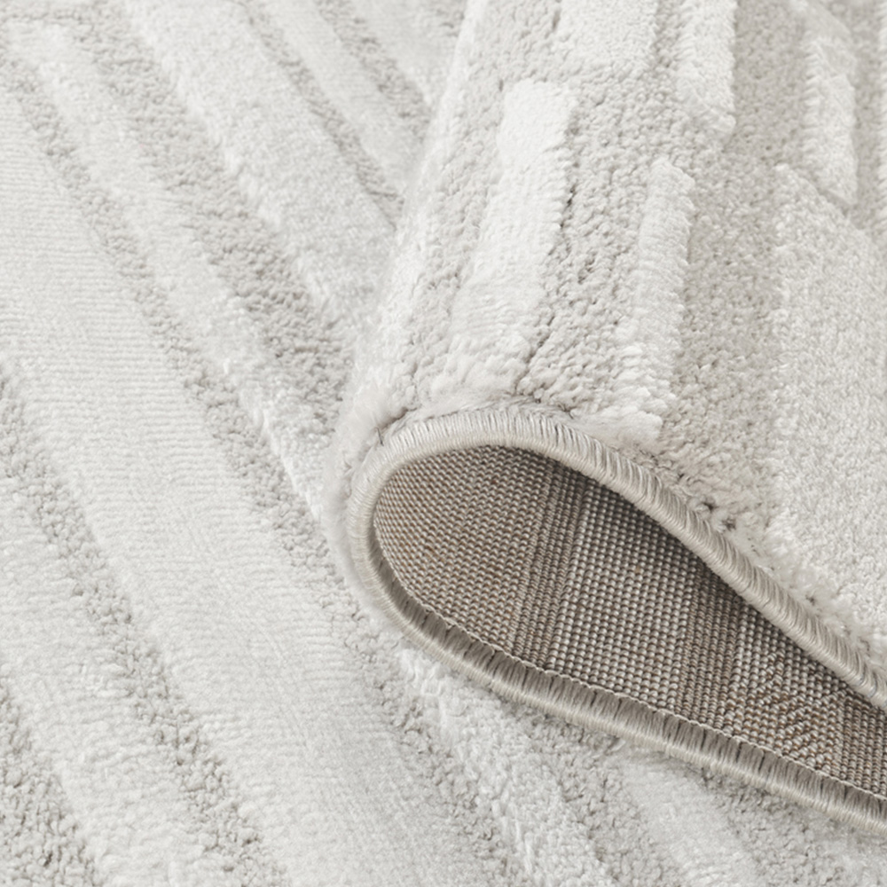Desire Rugs Hamilton Silver Bold Geometric Rug 60 x 220cm Image 3