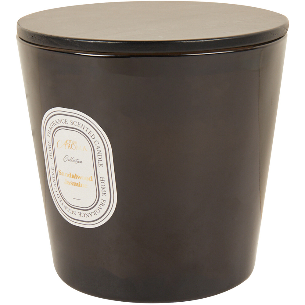 Modern 3 Wick Scented Candle Sandalwood and Jasmine Image 2