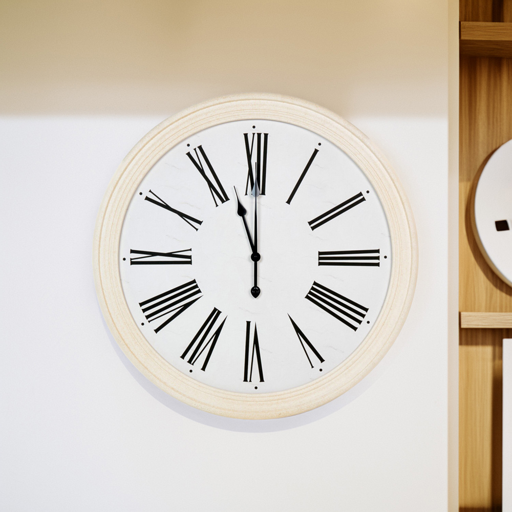 Numeral Clock Cream Image 2