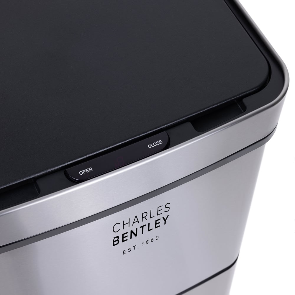 Charles Bentley Silver Sensor Bin 62L Image 5