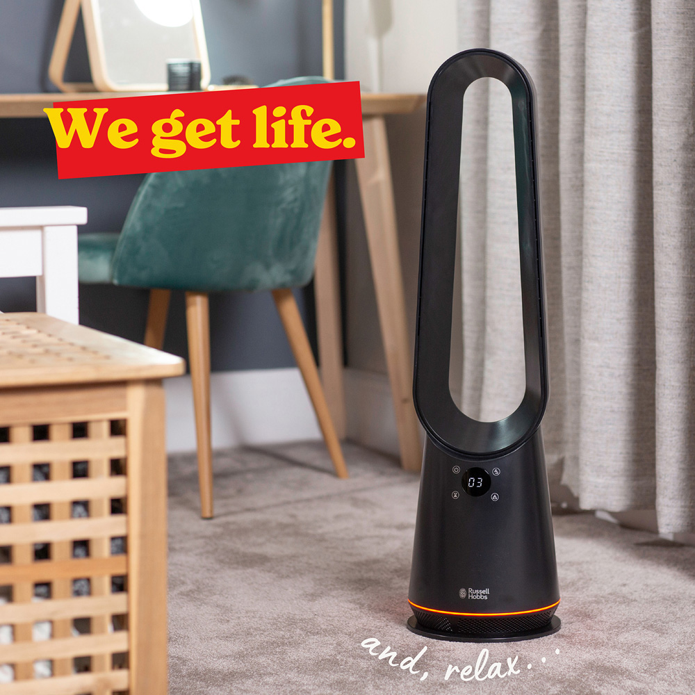 Russell Hobbs Black Bladeless Cooling Fan with Remote Image 8