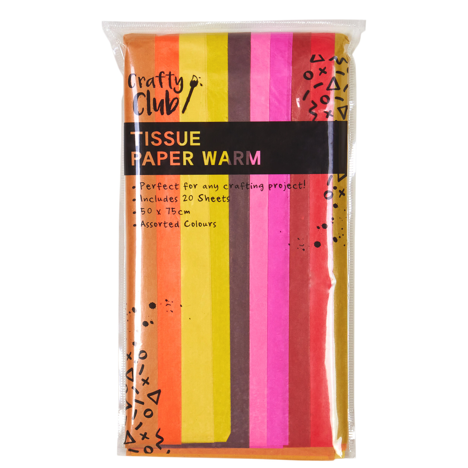 Pack of 20 Sheets of Tissue Paper - Warm Image