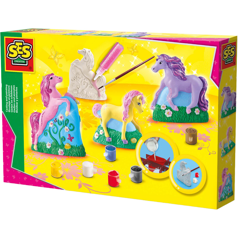 SES Creative Casting and Painting 3 Horses Set Image 1