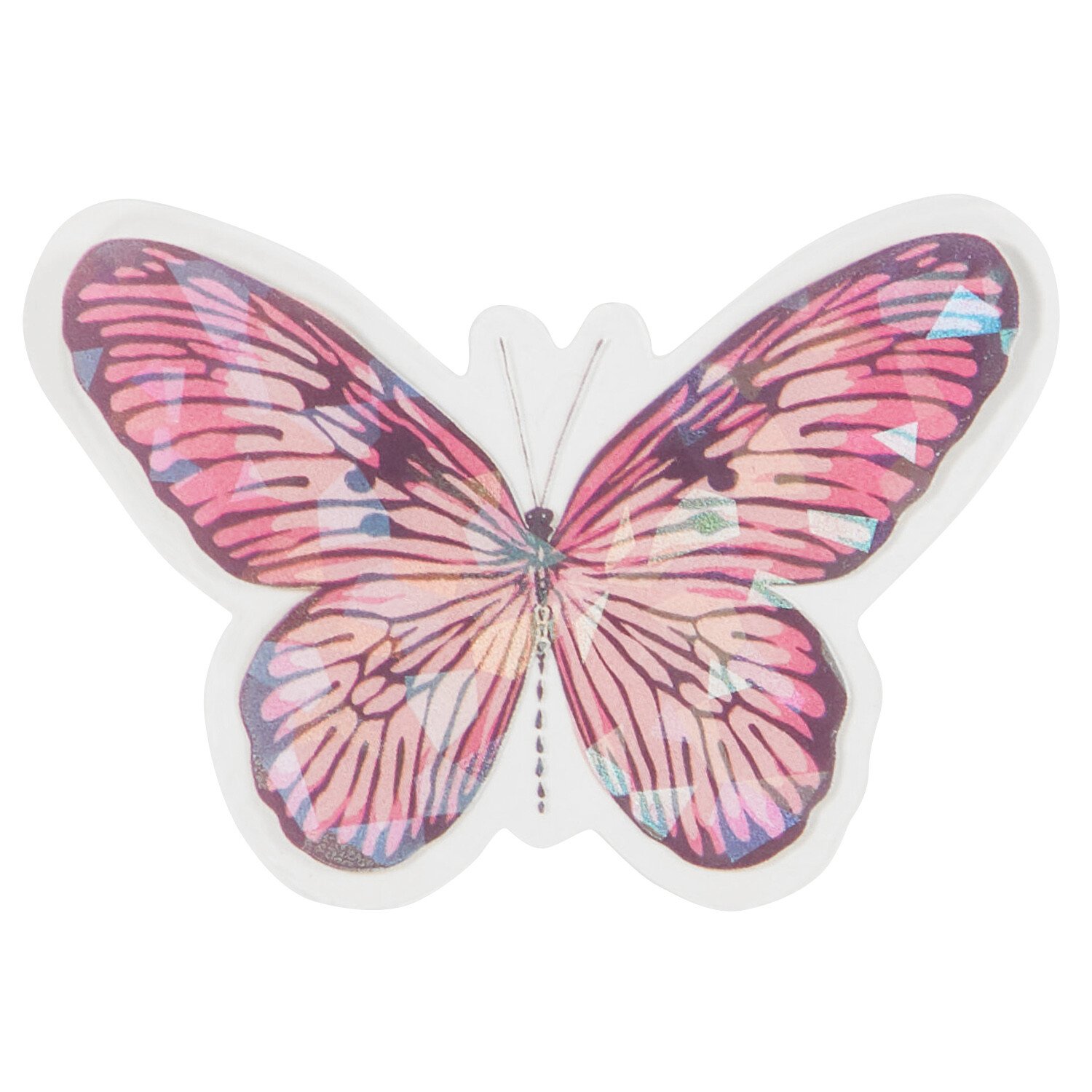 Pack of 18 Floral Bloom Transparent Stickers - Multicolour Image 4