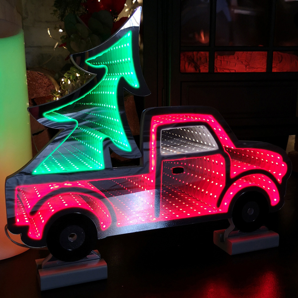 Samuel Alexander Infinity Light Up Truck Christmas Decoration 40cm Image 1