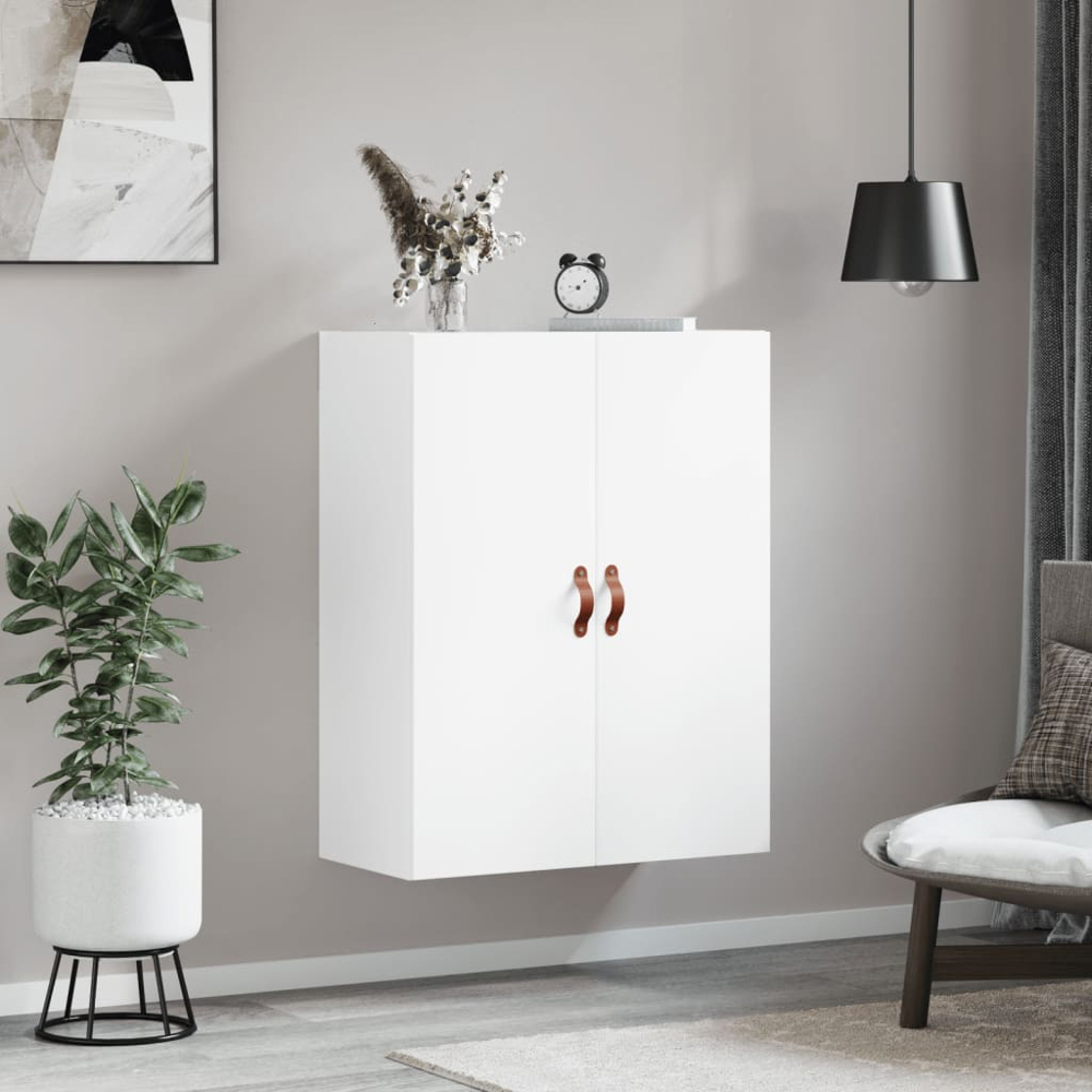 vidaXL 2 Door White Wall Mounted Cabinet Image 9