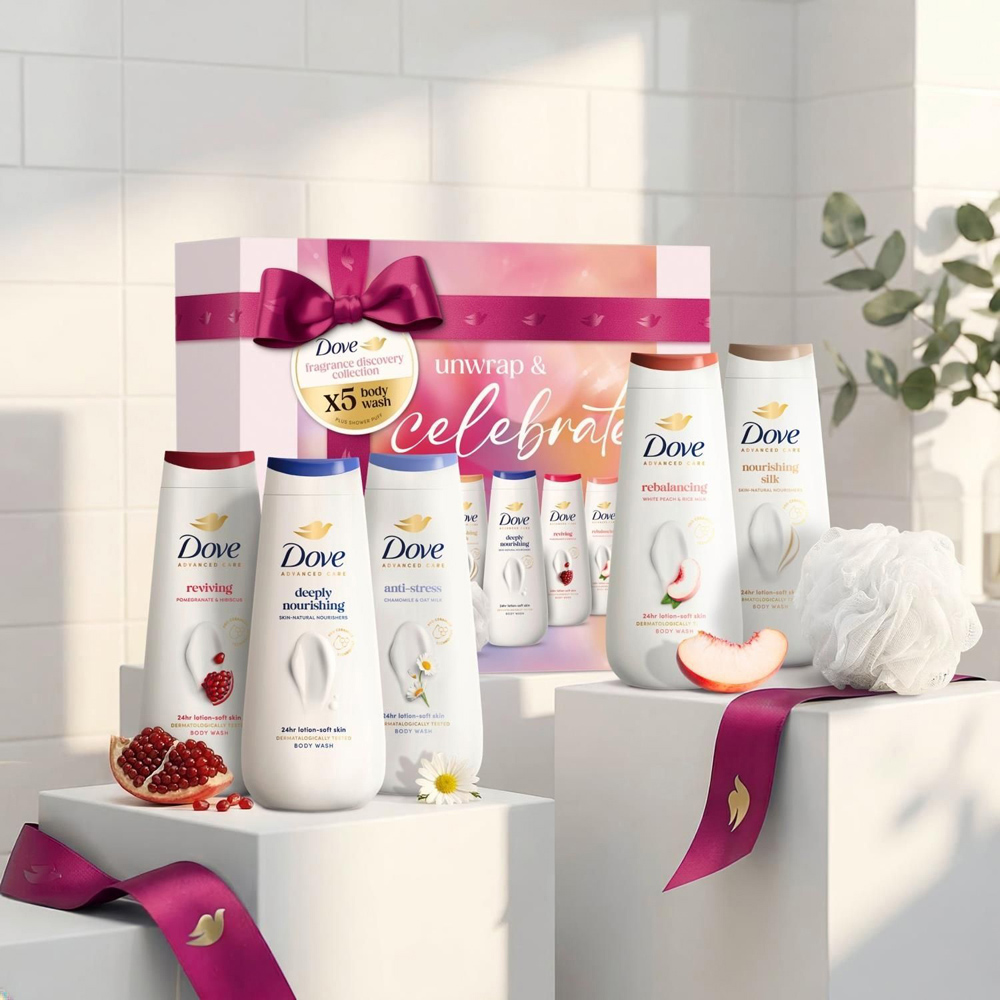 Dove Celebrate Body Wash 5 Piece Gift Set 2 Pack Image 2