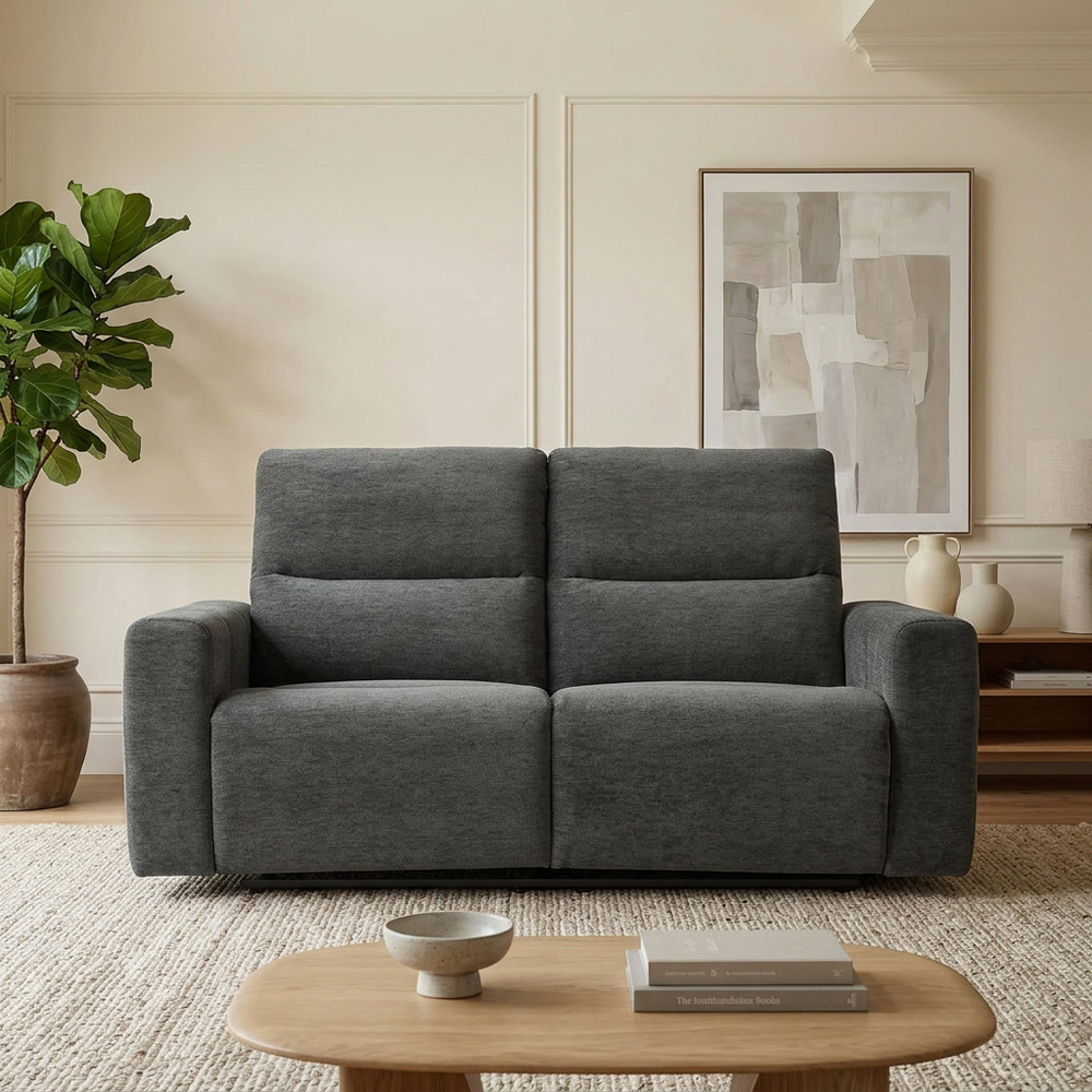 Holborton Manual Recliner Sofa Dark Olive 3 Seater Image 1