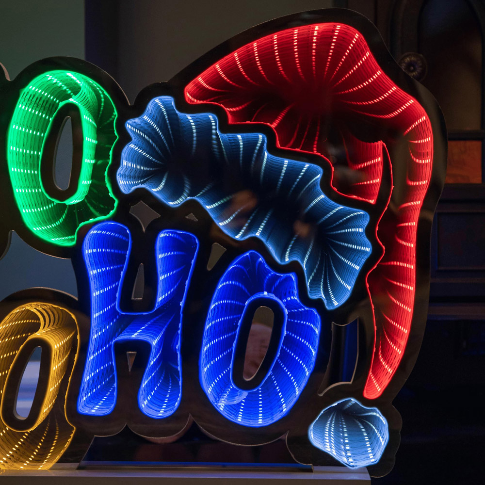 Samuel Alexander Ho Ho Ho Infinity Christmas Decoration on Metal Base 40cm Image 5