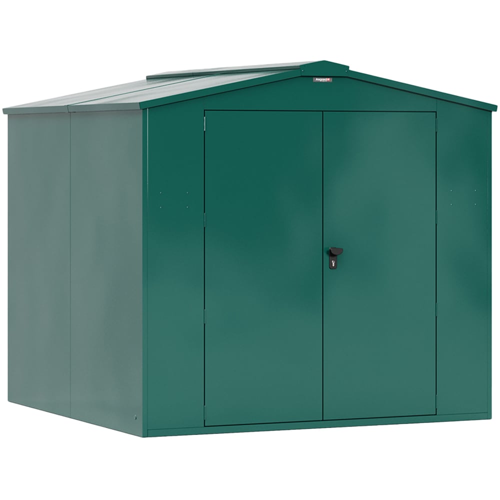 Asgard Gladiator 7 x 7ft Double Door Green High Security Apex Garden Shed Image 1
