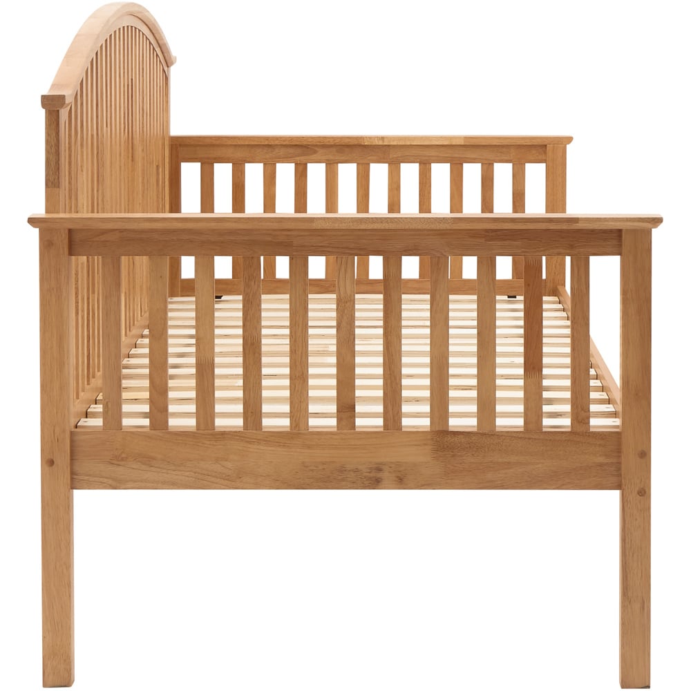 GFW Madrid Single Oak Wood Wooden Day Bed Image 4