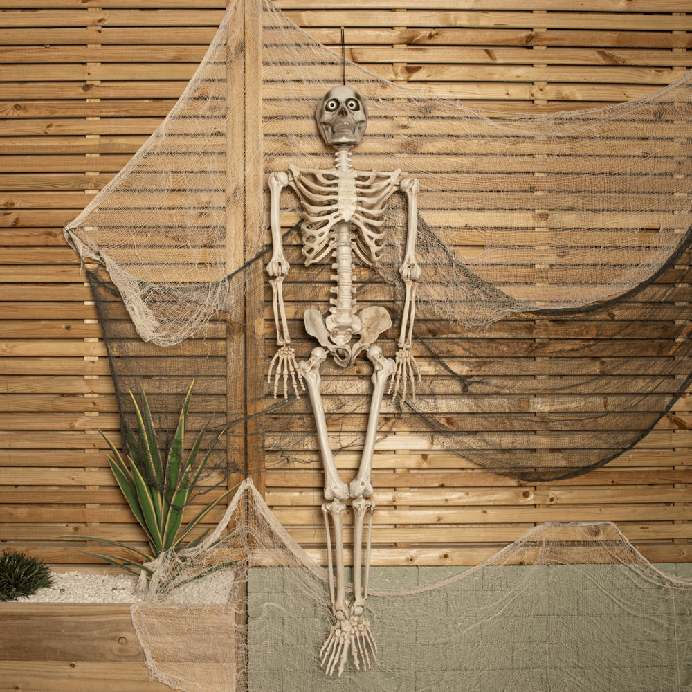 Samuel Alexander Halloween Skeleton Decoration with Animated LCD Eyes 5ft Image 2