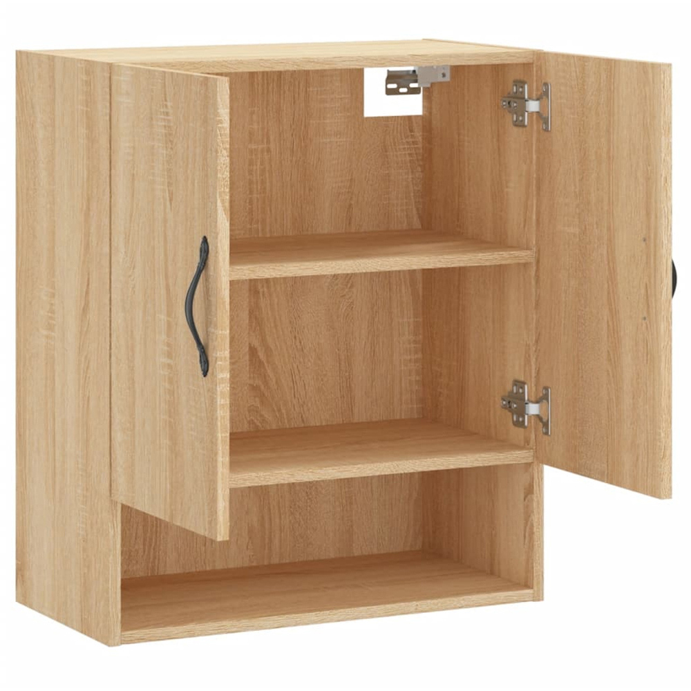 vidaXL 2 Door Single Shelf Sonoma Oak Wall Cabinet Image 6