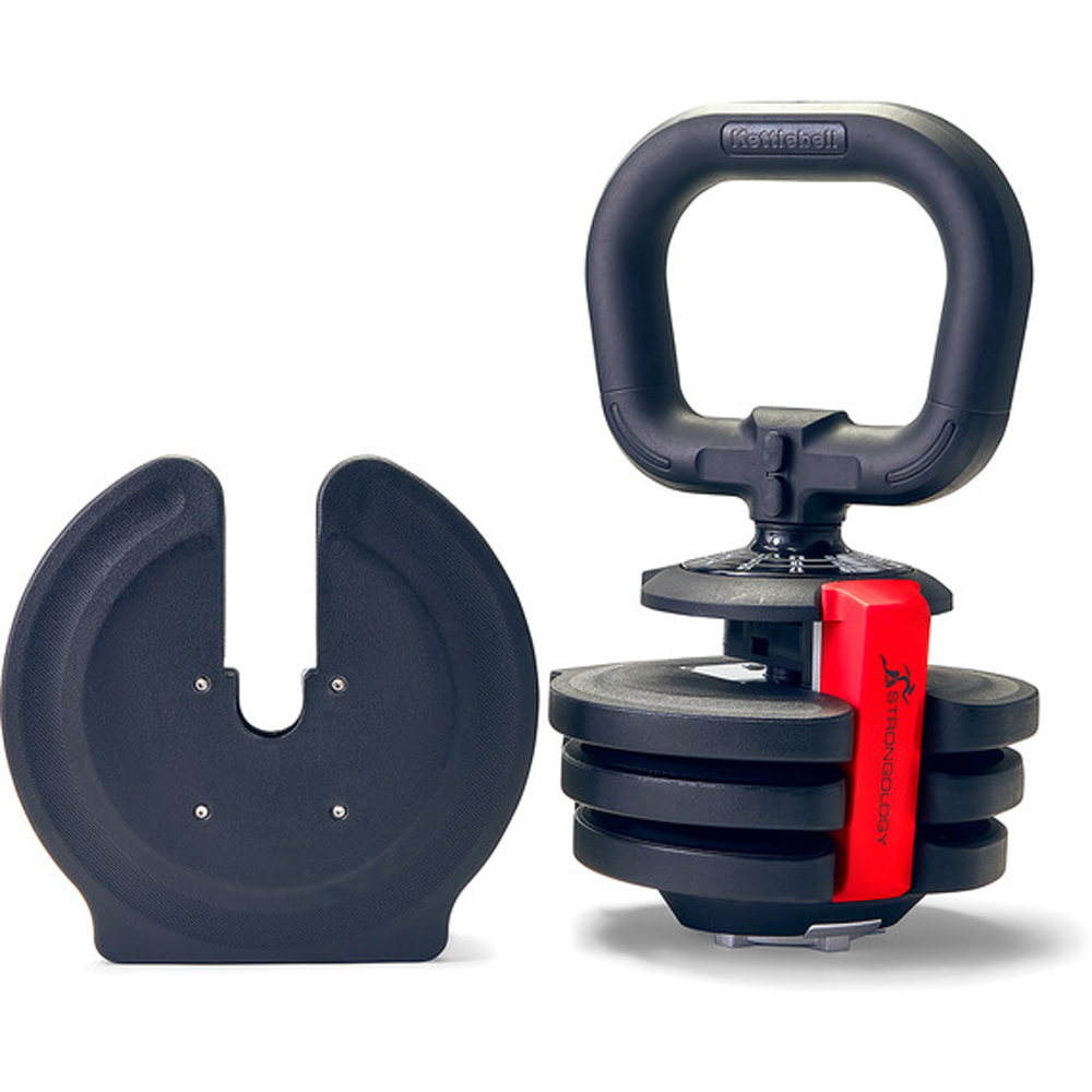 Strongology ELEMENT10 Black and Red Adjustable Kettlebell 1kg to 10kg Image 3