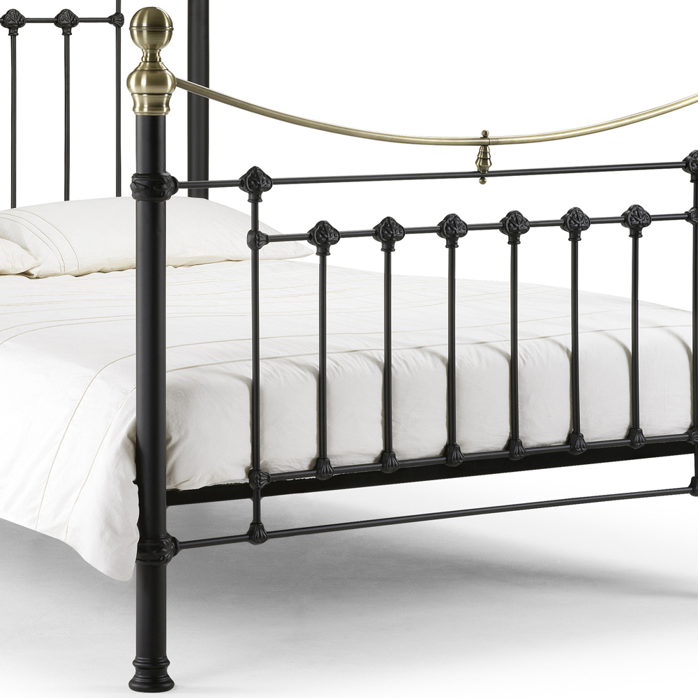 Julian Bowen Victoria Double Satin Black Bed Image 4