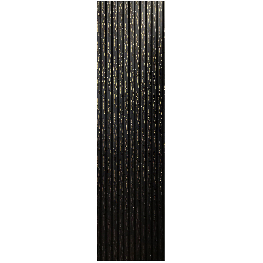 Britwall Beige and Gold Vein Linear Acoustic Slat Wall Panel 600 x 2400mm 2 Pack Image 2