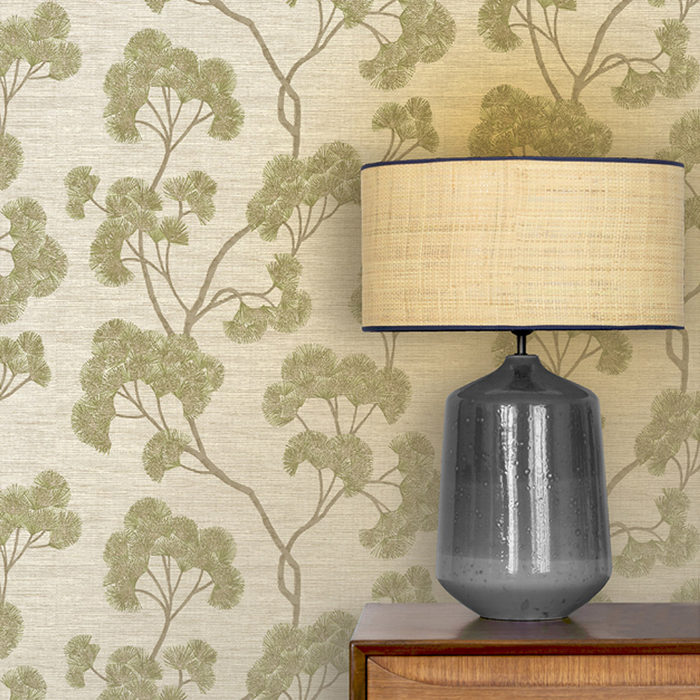 Rasch Ginkgo Green Wallpaper Image 3
