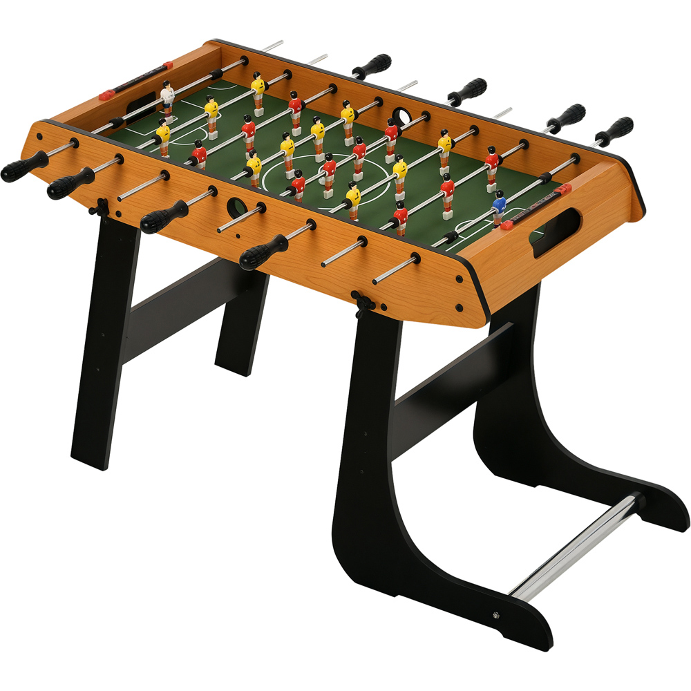 HOMCOM Multicolour Folding Full Sized Mini Foosball Table Image 1