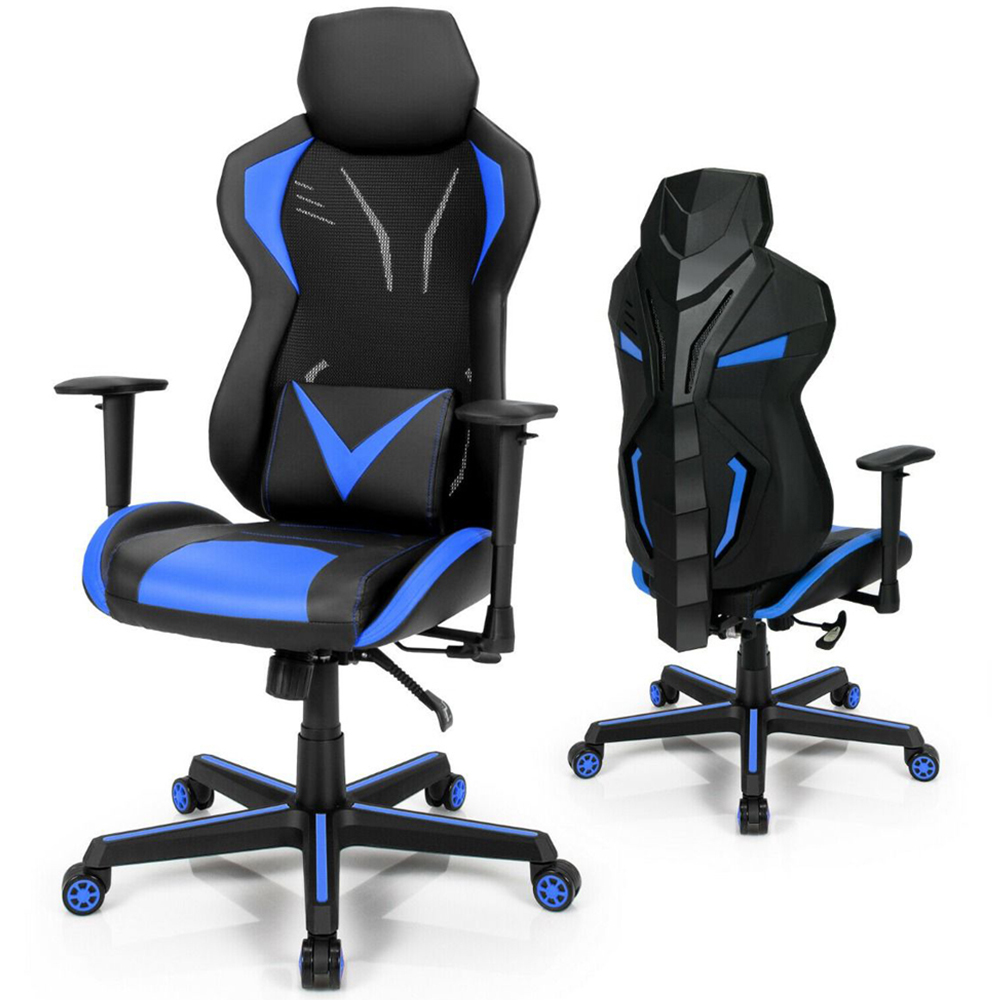 Costway Blue Ergonomic Gaming Chair Image 3