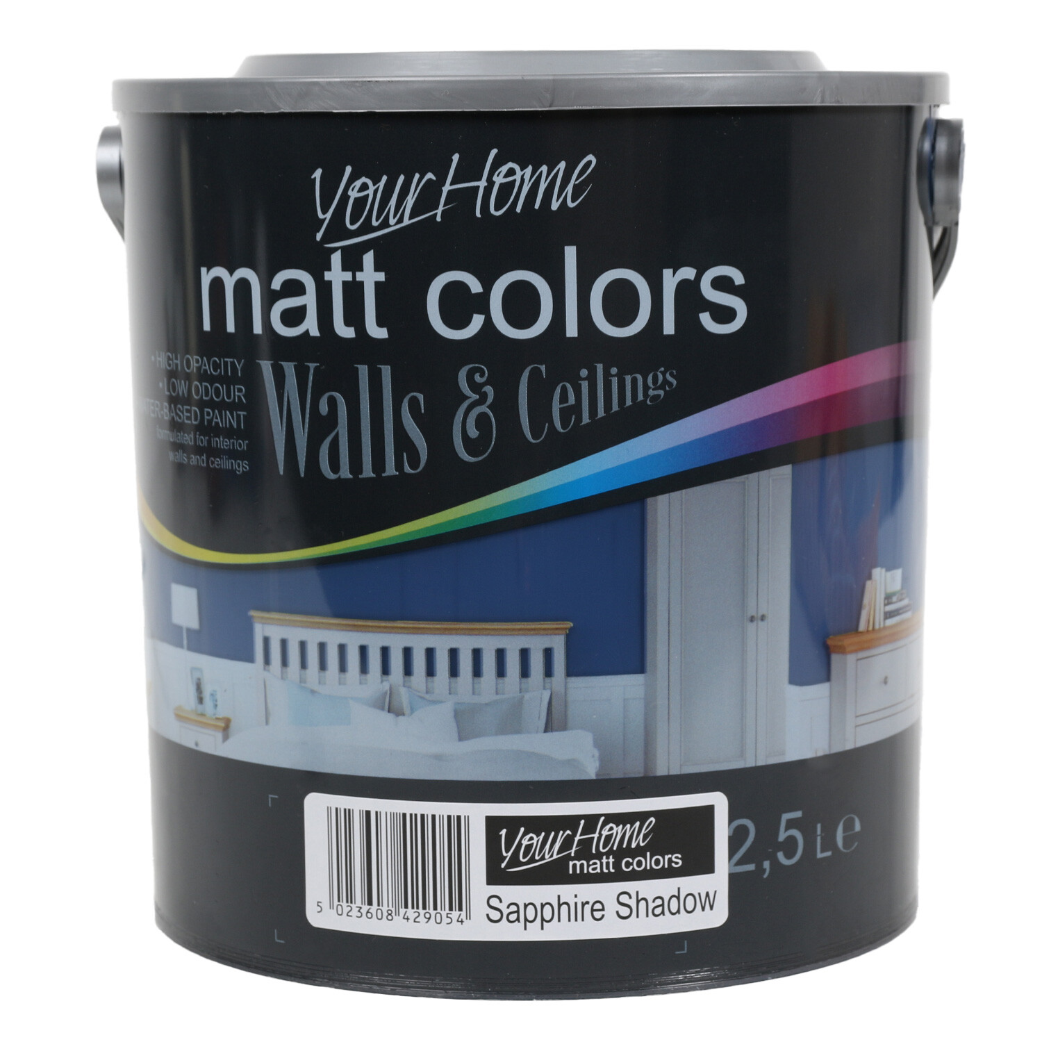 Your Home Walls & Ceilings Sapphire Shadow Matt Emulsion Paint 2.5L Image 1