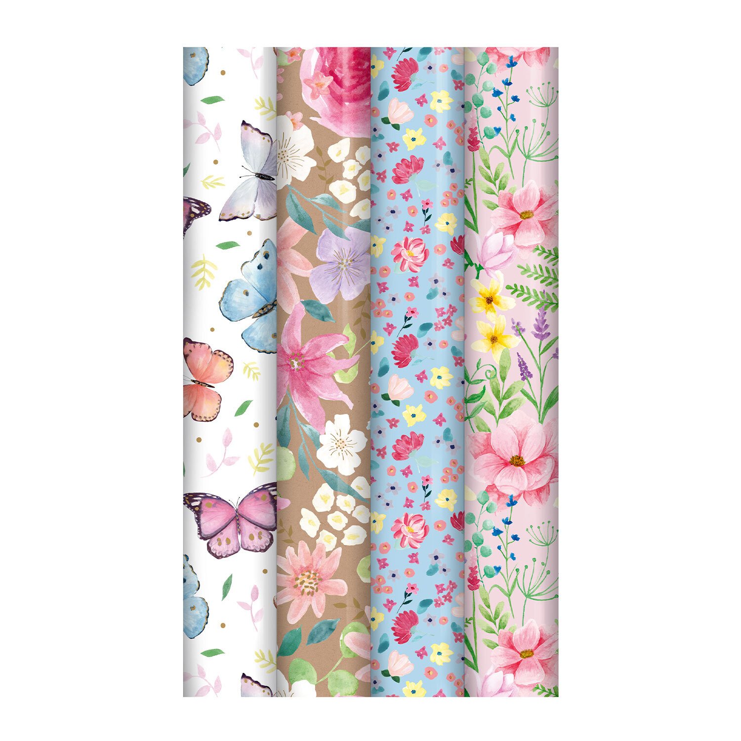 3m Floral Gift Wrap - Multicolour Image 1